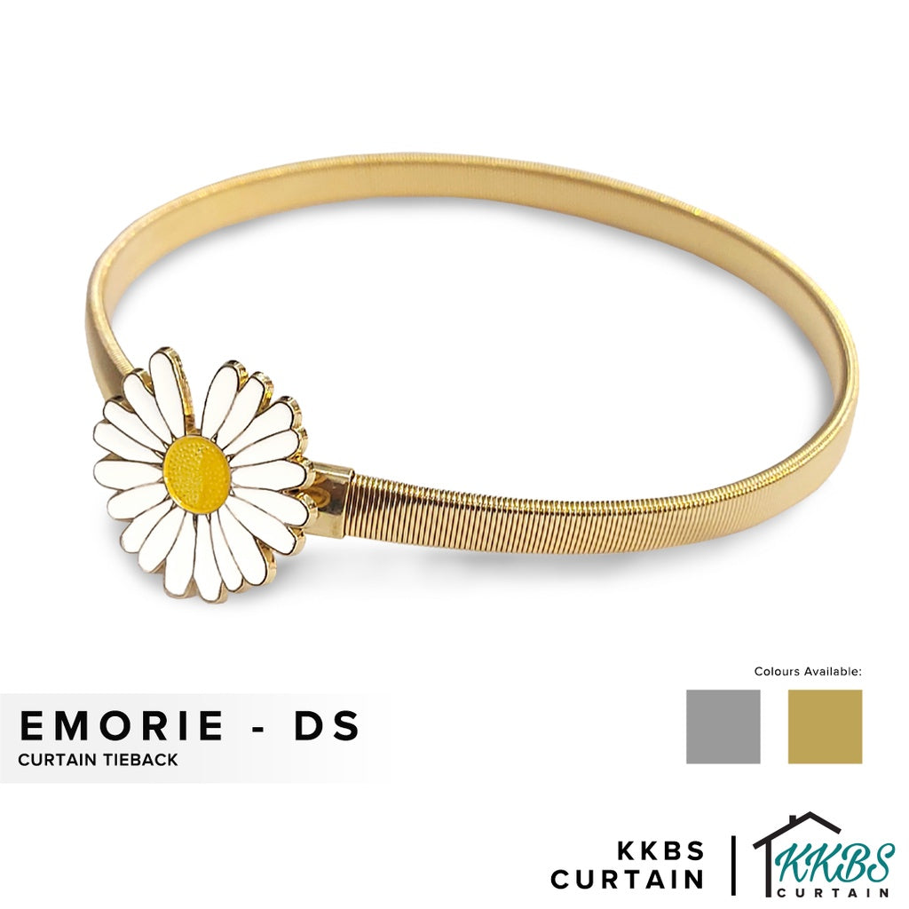 Emorie 雏菊花设计窗帘绑带
