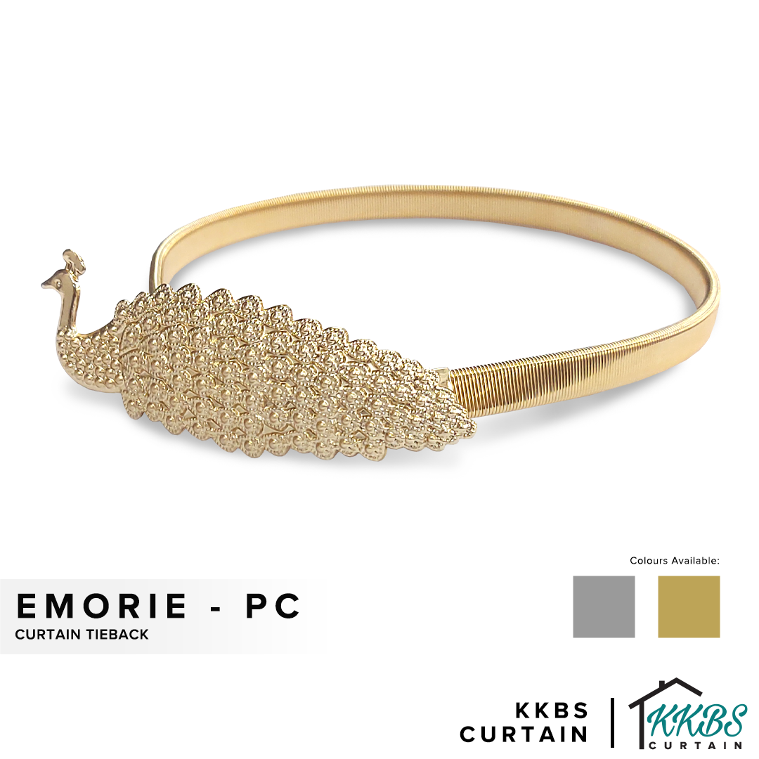 Emorie 孔雀设计窗帘绑带