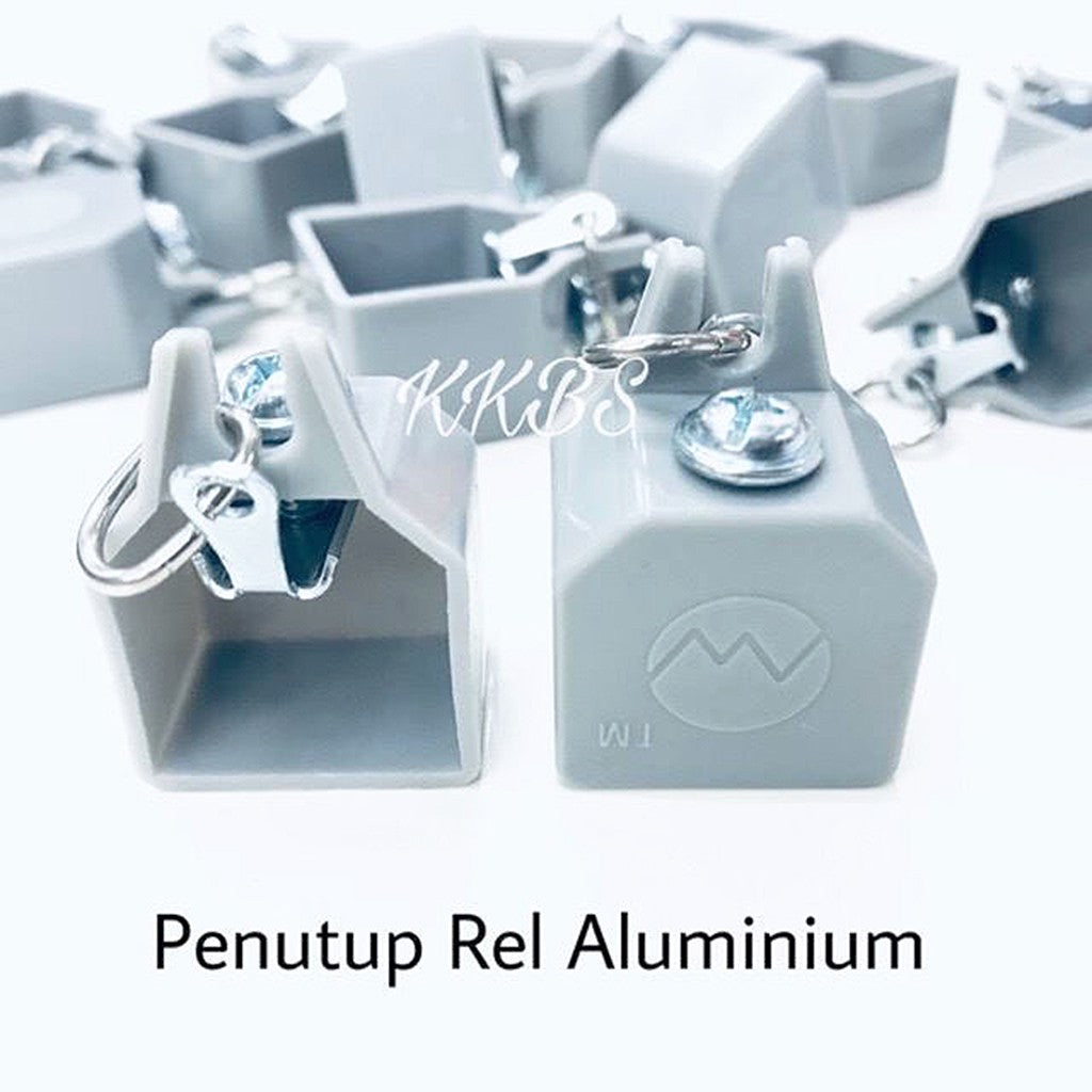 Traludy Rel / Trek Langsir Aluminium Set Lengkap Triple
