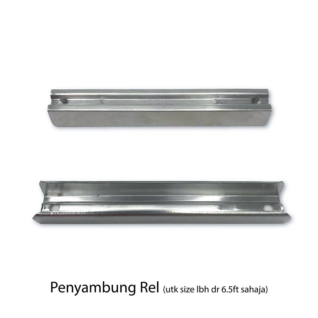 Traludy Rel / Trek Langsir Aluminium Set Lengkap Triple