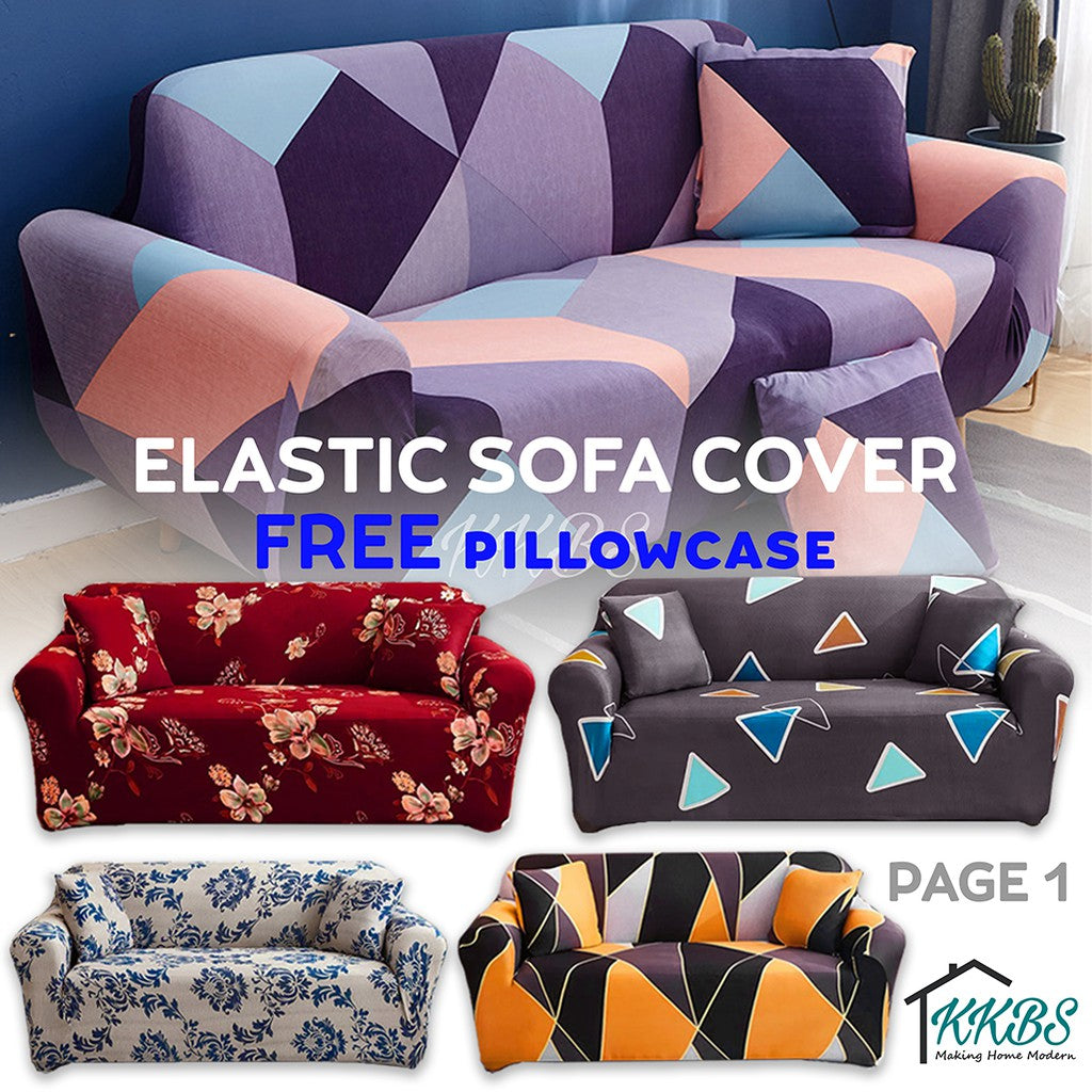 Anti Skid Scratch Protector Milk Fiber Elastic Cushion Sofa Cover Page 1