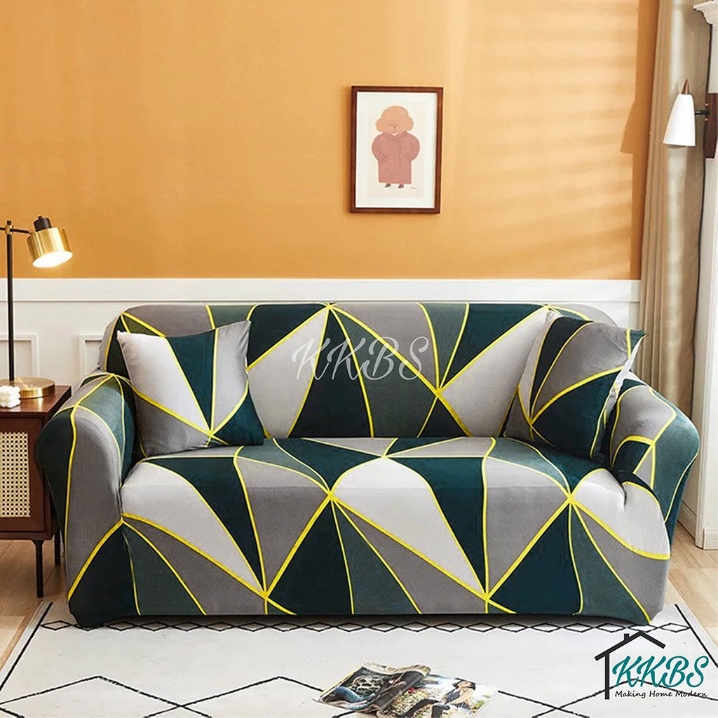 Anti Skid Scratch Protector Milk Fiber Elastic Cushion Sofa Cover Page 1