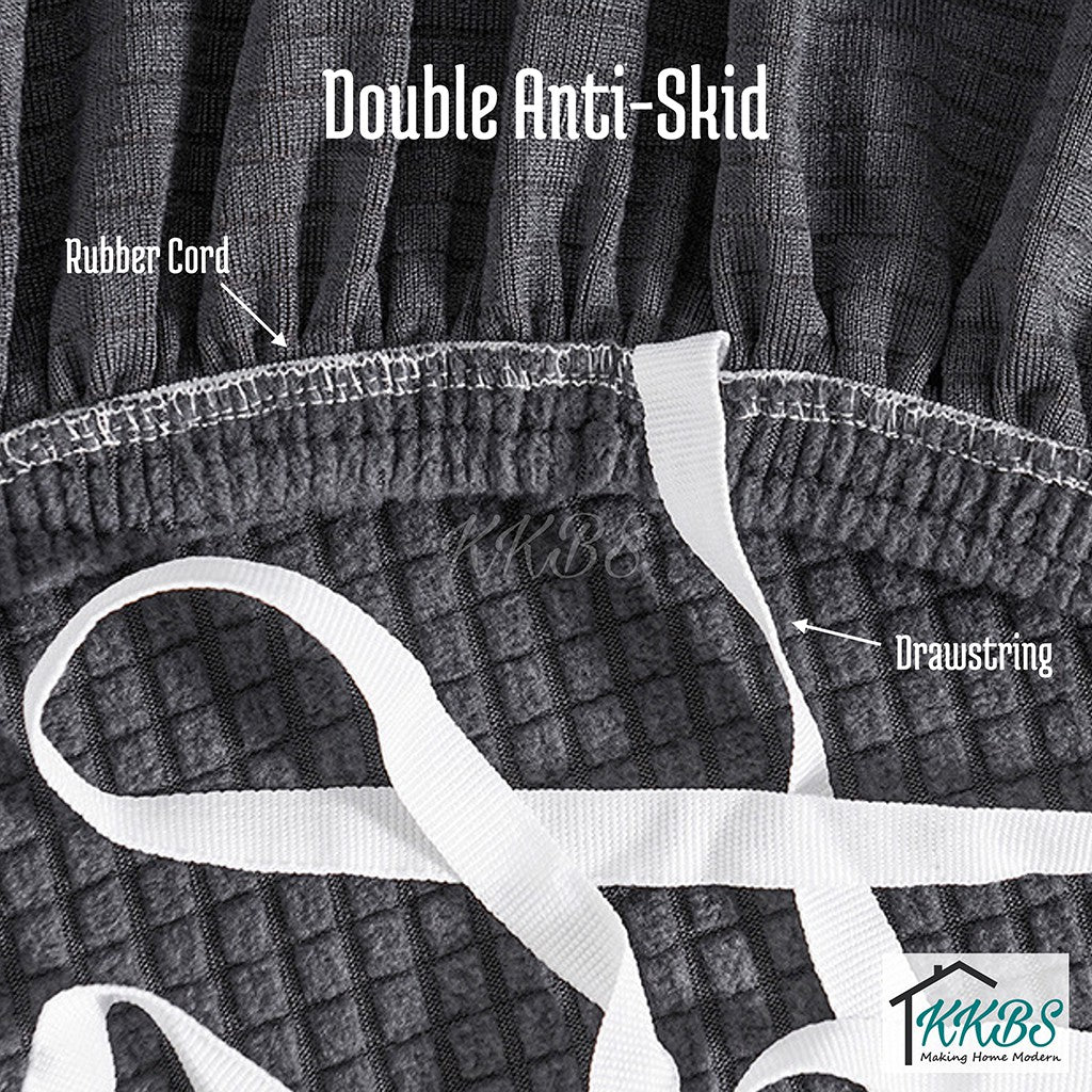 Pelindung Anti Skid Calar Sarung Sofa Kusyen Warna Pepejal