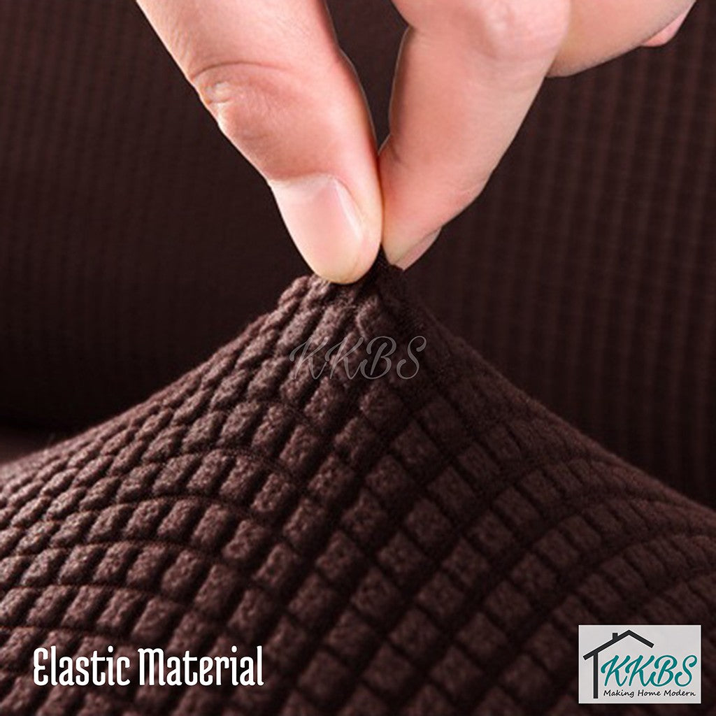 Pelindung Anti Skid Calar Sarung Sofa Kusyen Warna Pepejal