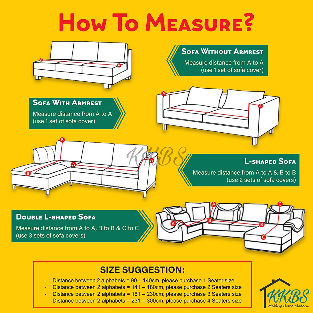Pelindung Anti Skid Calar Sarung Sofa Kusyen Warna Pepejal