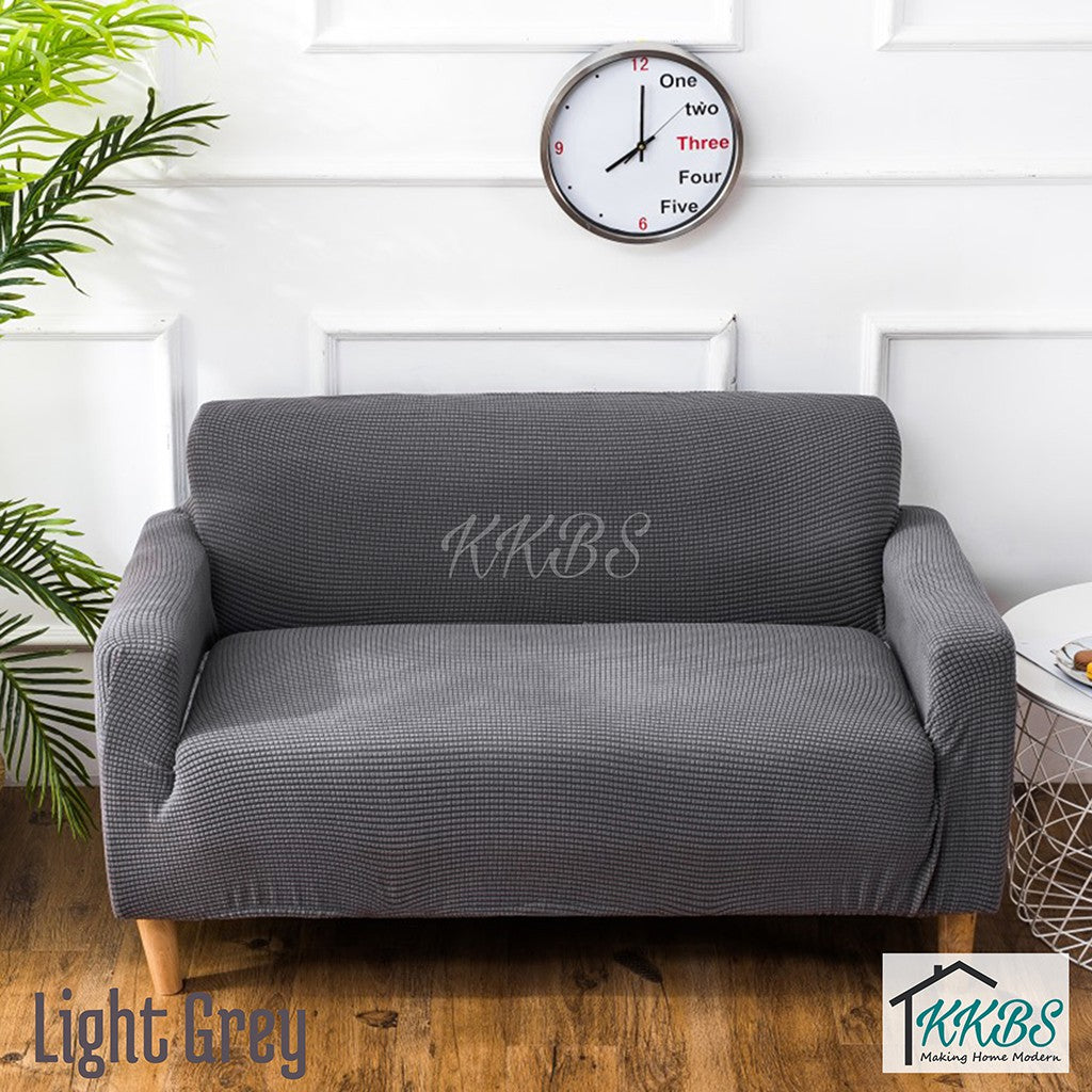 Pelindung Anti Skid Calar Sarung Sofa Kusyen Warna Pepejal