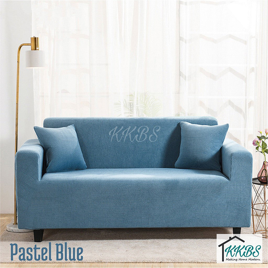 Pelindung Anti Skid Calar Sarung Sofa Kusyen Warna Pepejal