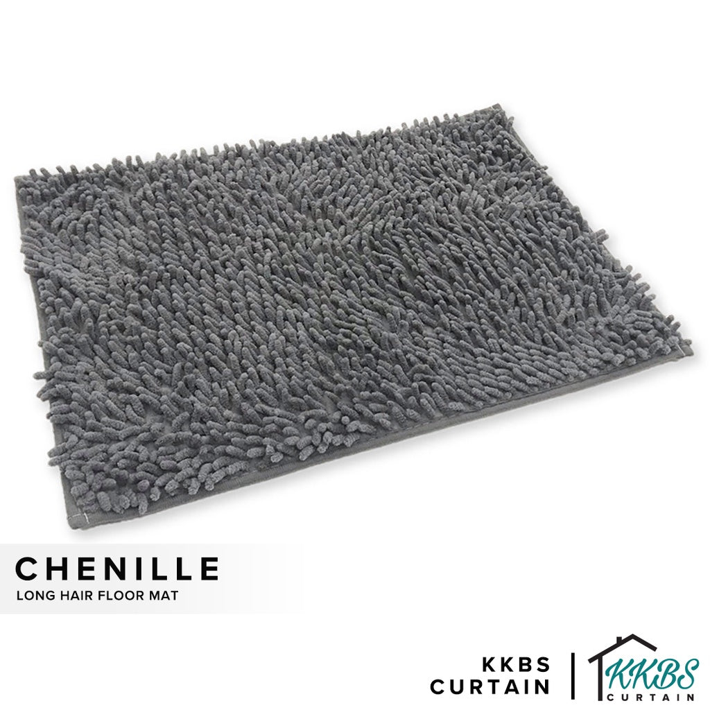 Chenille Microfiber Floor Mat Door Mat Plain Colour