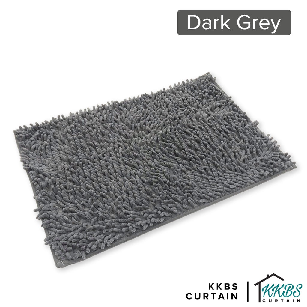 Chenille Microfiber Floor Mat Door Mat Plain Colour