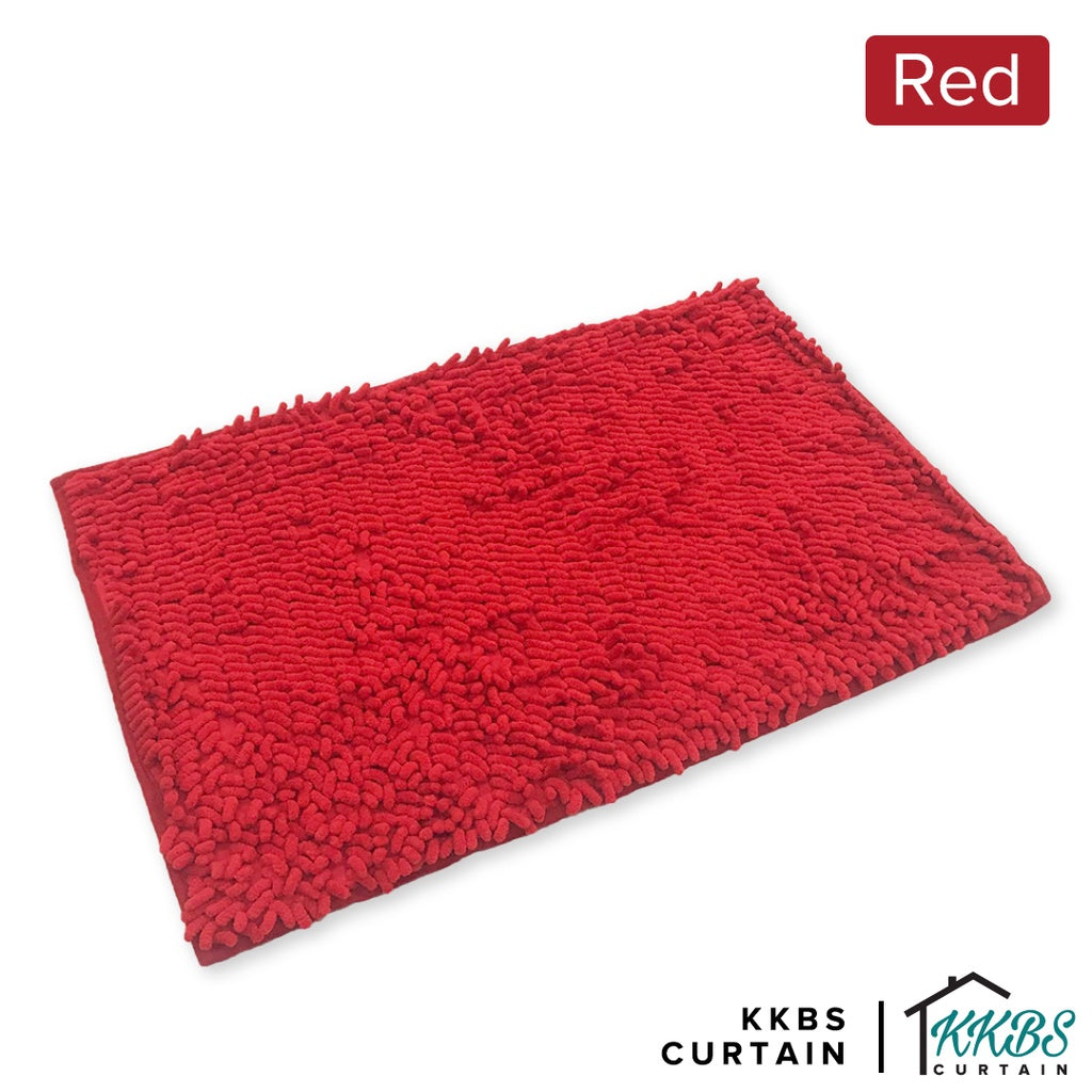 Chenille Microfiber Floor Mat Door Mat Plain Colour