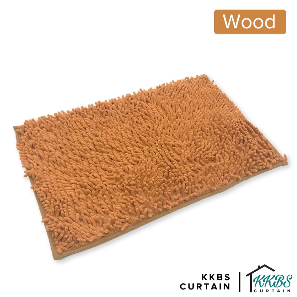 Chenille Microfiber Floor Mat Door Mat Plain Colour