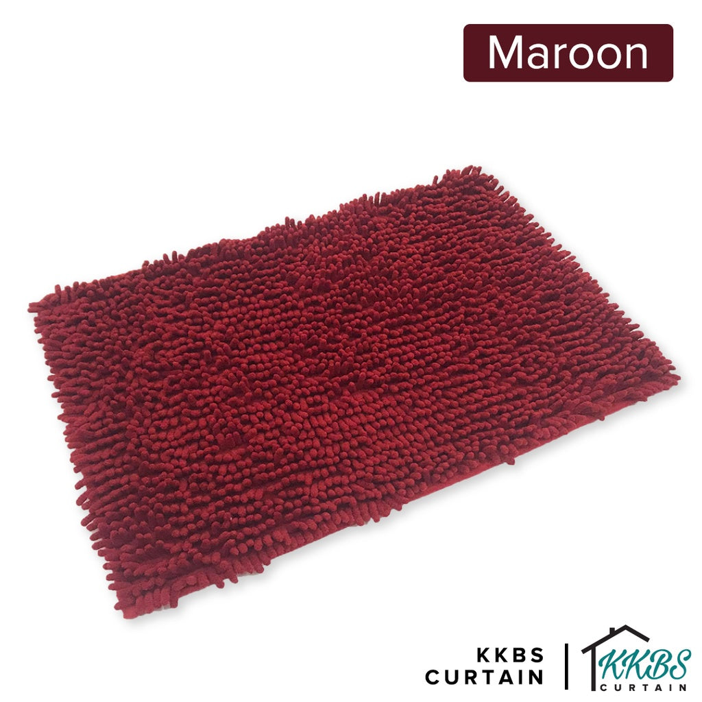 Chenille Microfiber Floor Mat Door Mat Plain Colour