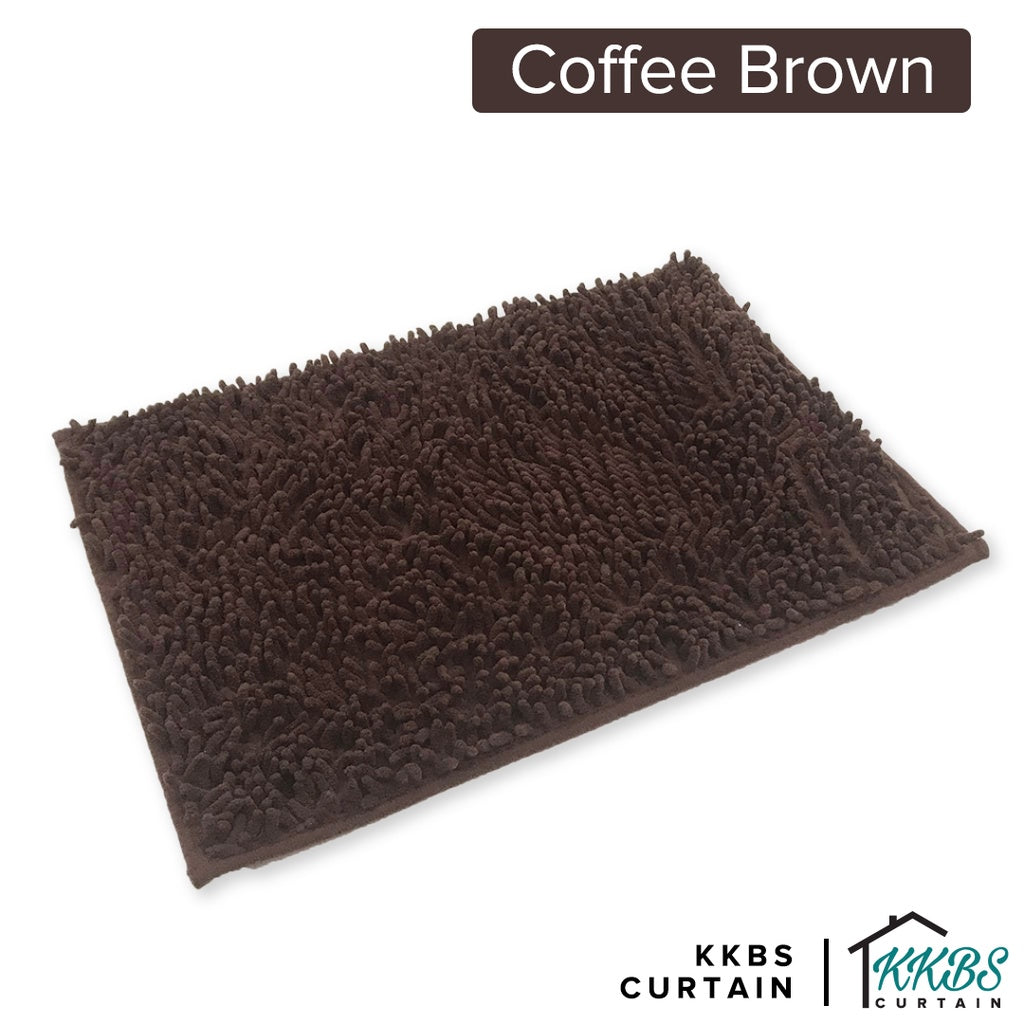 Chenille Microfiber Floor Mat Door Mat Plain Colour