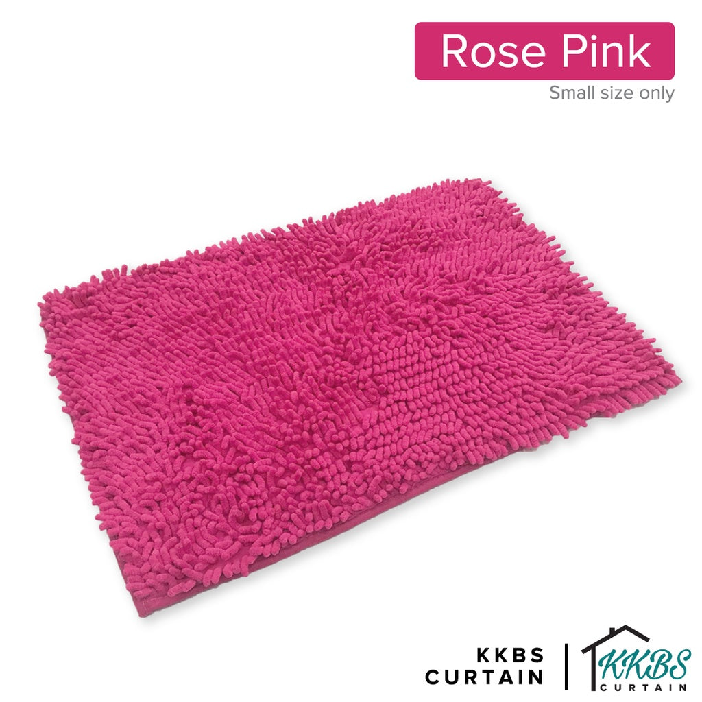 Chenille Microfiber Floor Mat Door Mat Plain Colour