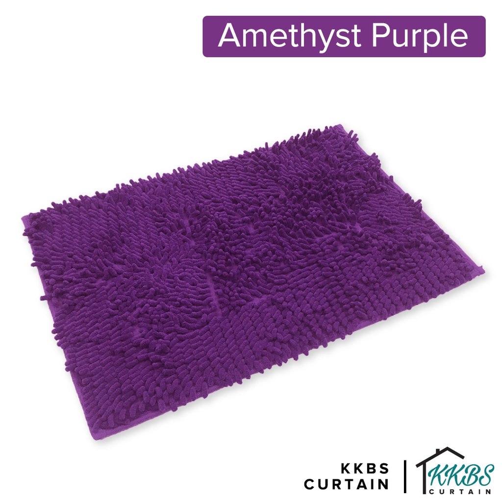 Chenille Microfiber Floor Mat Door Mat Plain Colour
