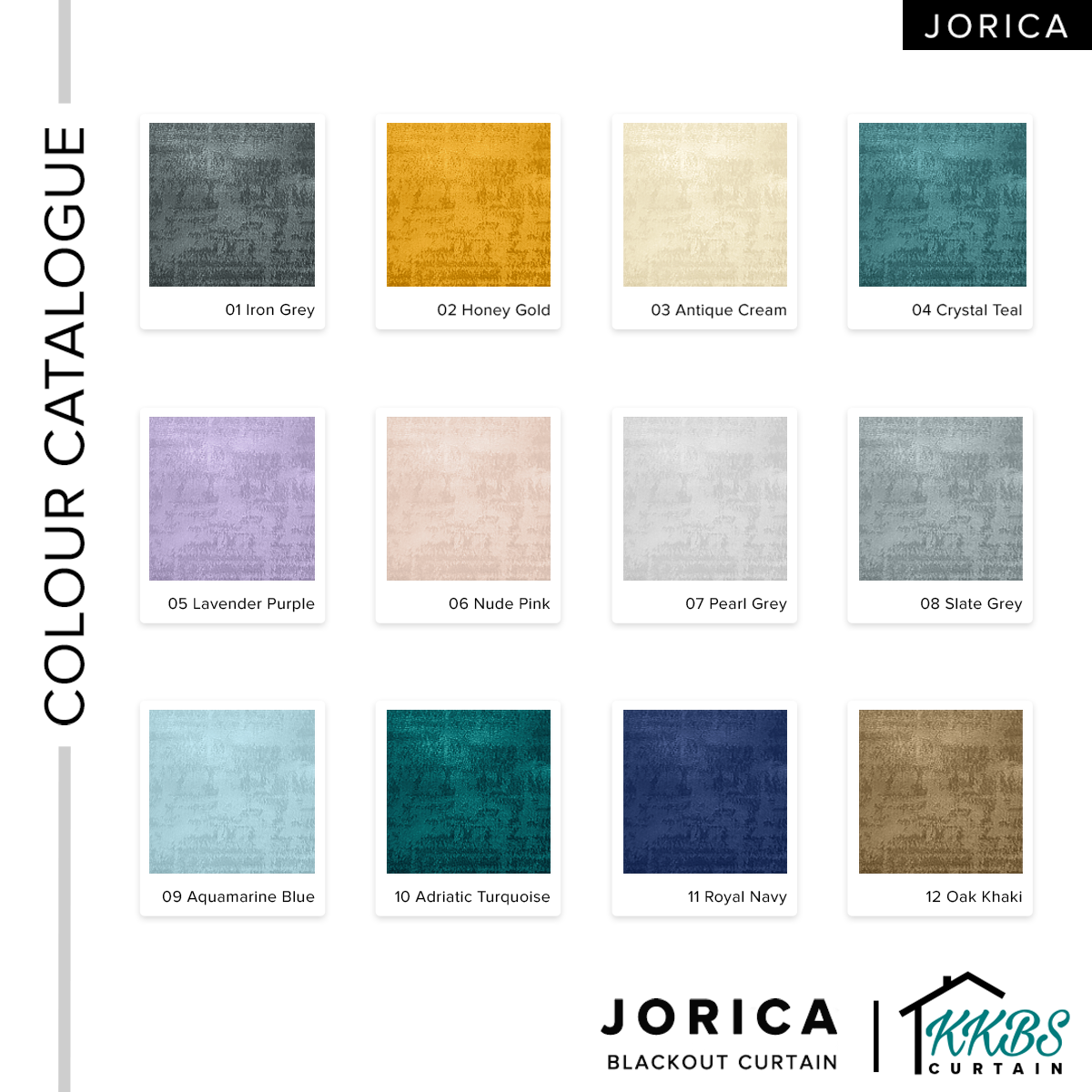 Jorica Langsir 85-95% Blackout Lebar Besar