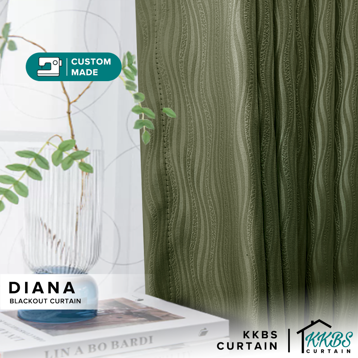 Diana Blackout Curtain Custom Made