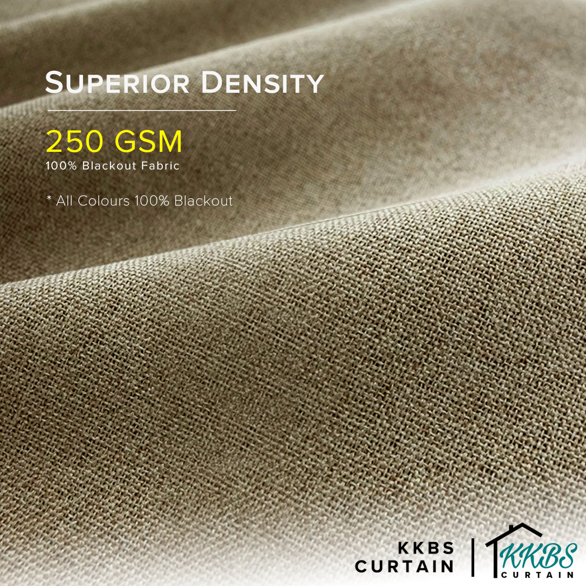 Mizuka Langsir 100% Blackout Siap Jahit Lebar Besar