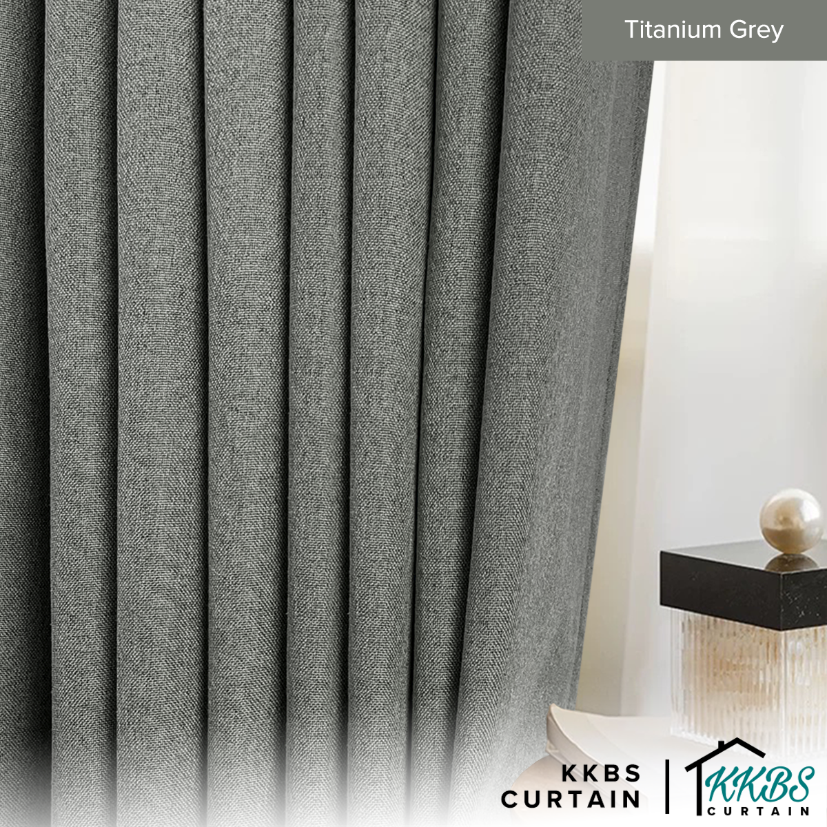 Mizuka Langsir 100% Blackout Siap Jahit Lebar Besar