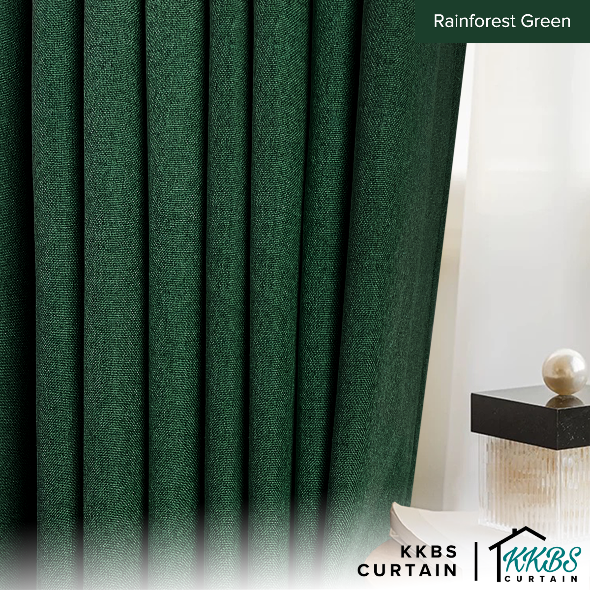 Mizuka Langsir 100% Blackout Siap Jahit Lebar Besar