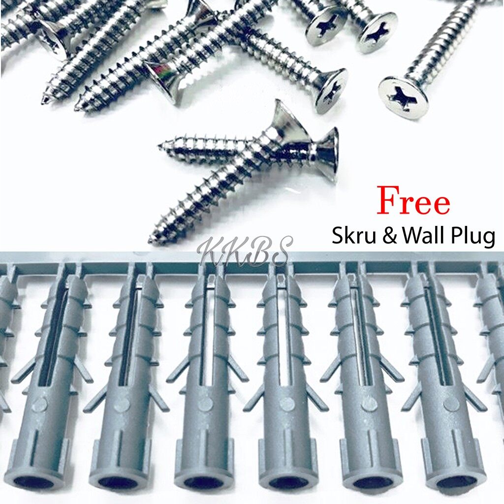 Rel Langsir Aluminium Traludy / Track Double Set Lengkap