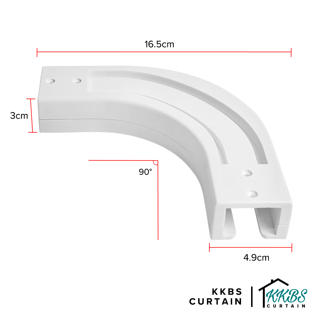Smartony 电动窗帘轨道 90° L 型连接器