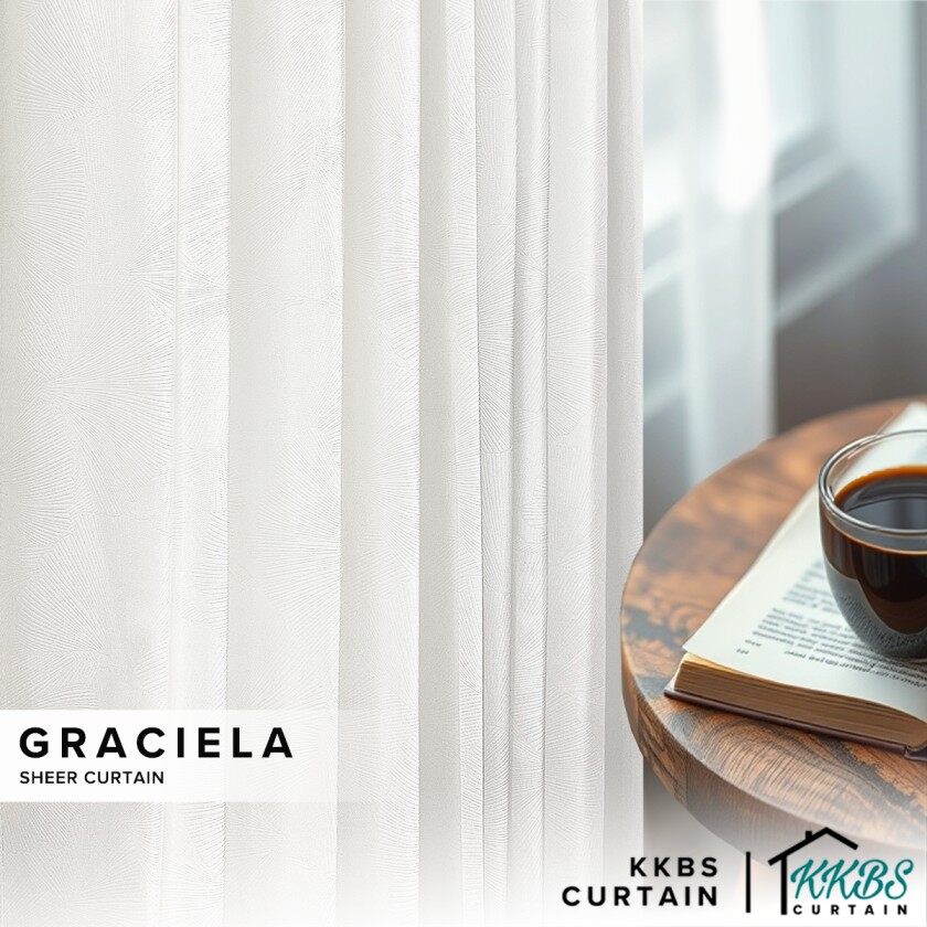 Graciela Privacy Sheer Curtain Ready Made