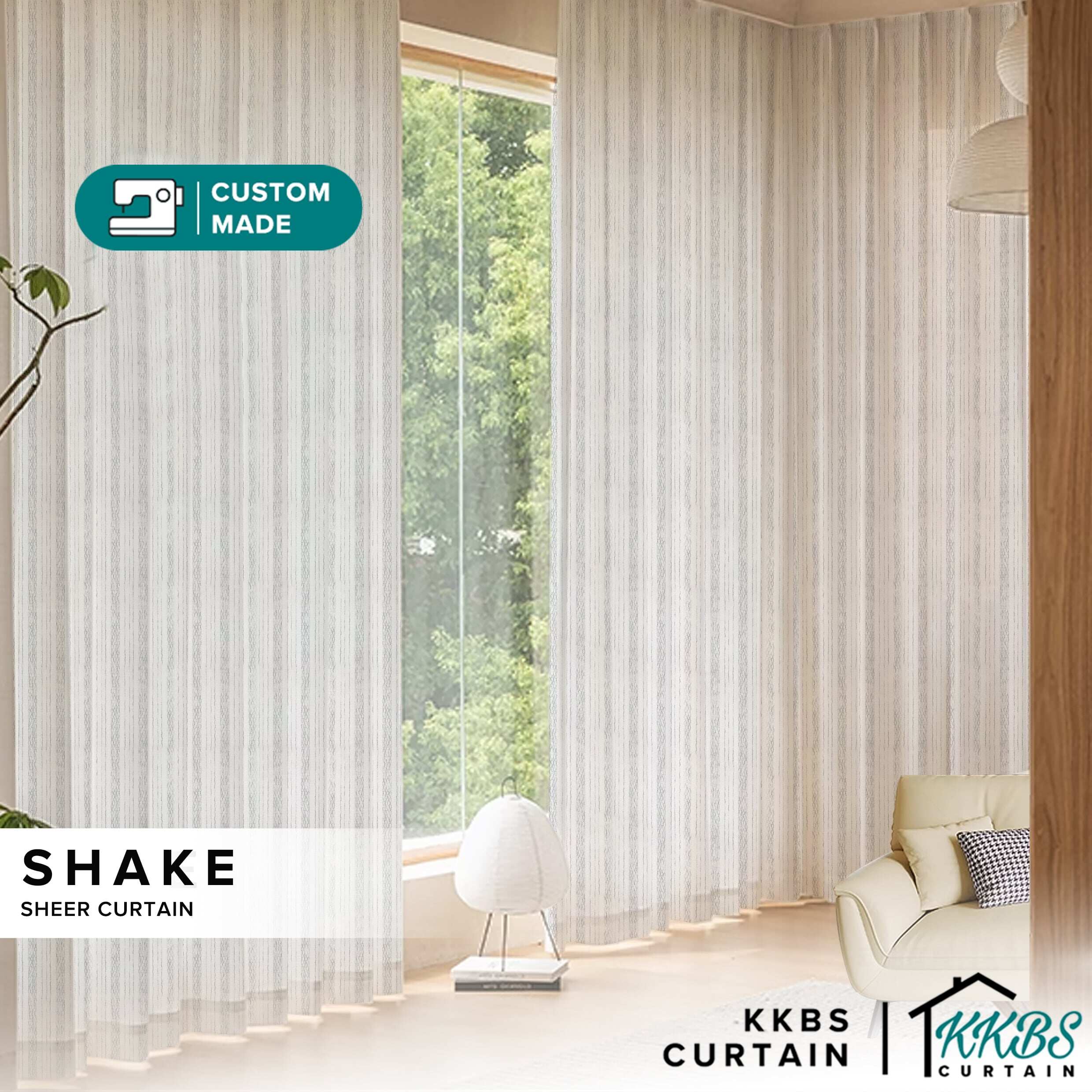 Shake Langsir Sheer Tempahan