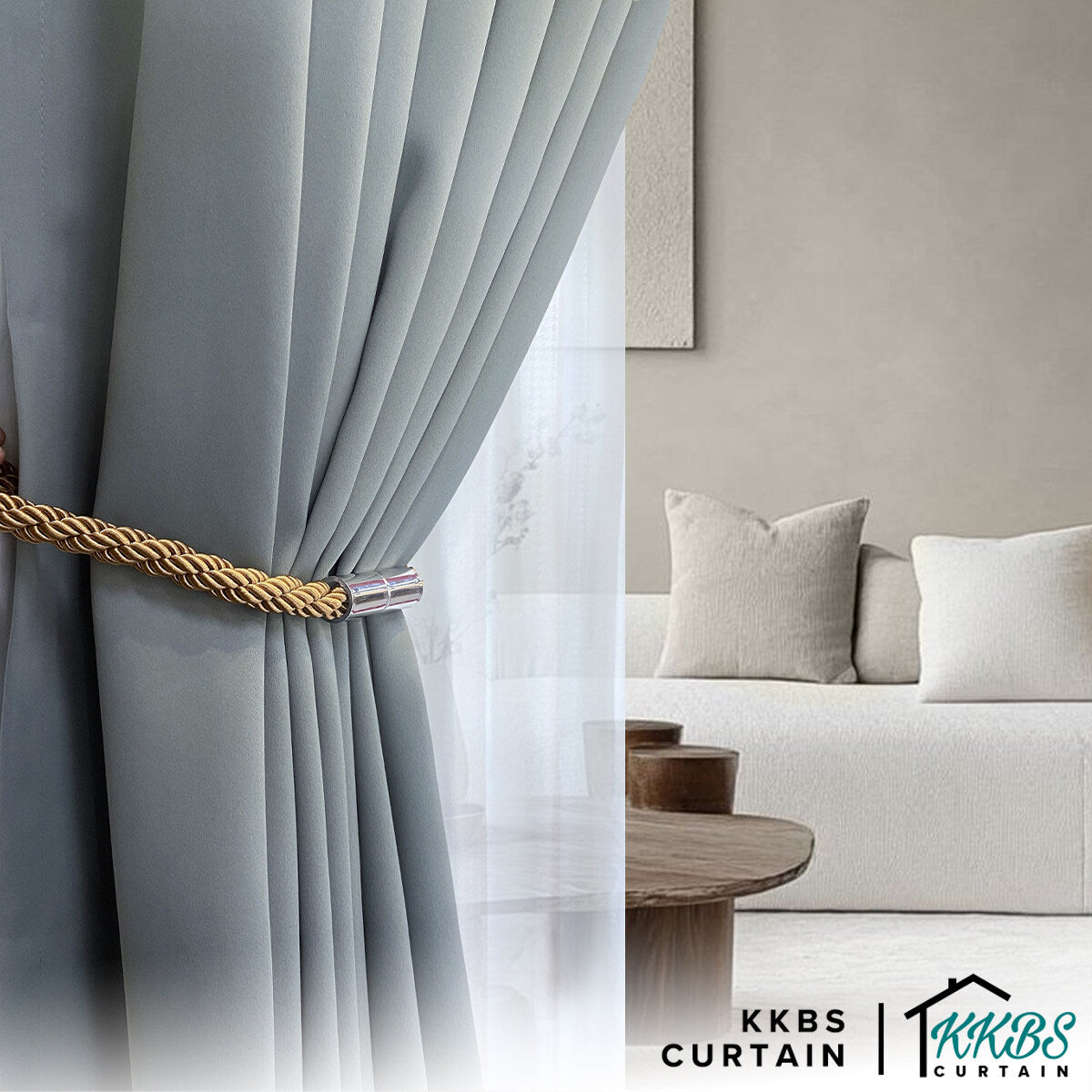 Mervelie Tali Pengikat Langsir Bermagnet