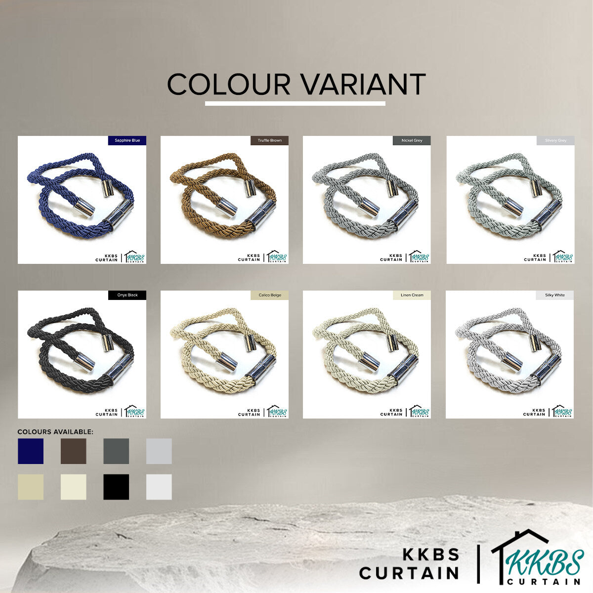 Mervelie Tali Pengikat Langsir Bermagnet