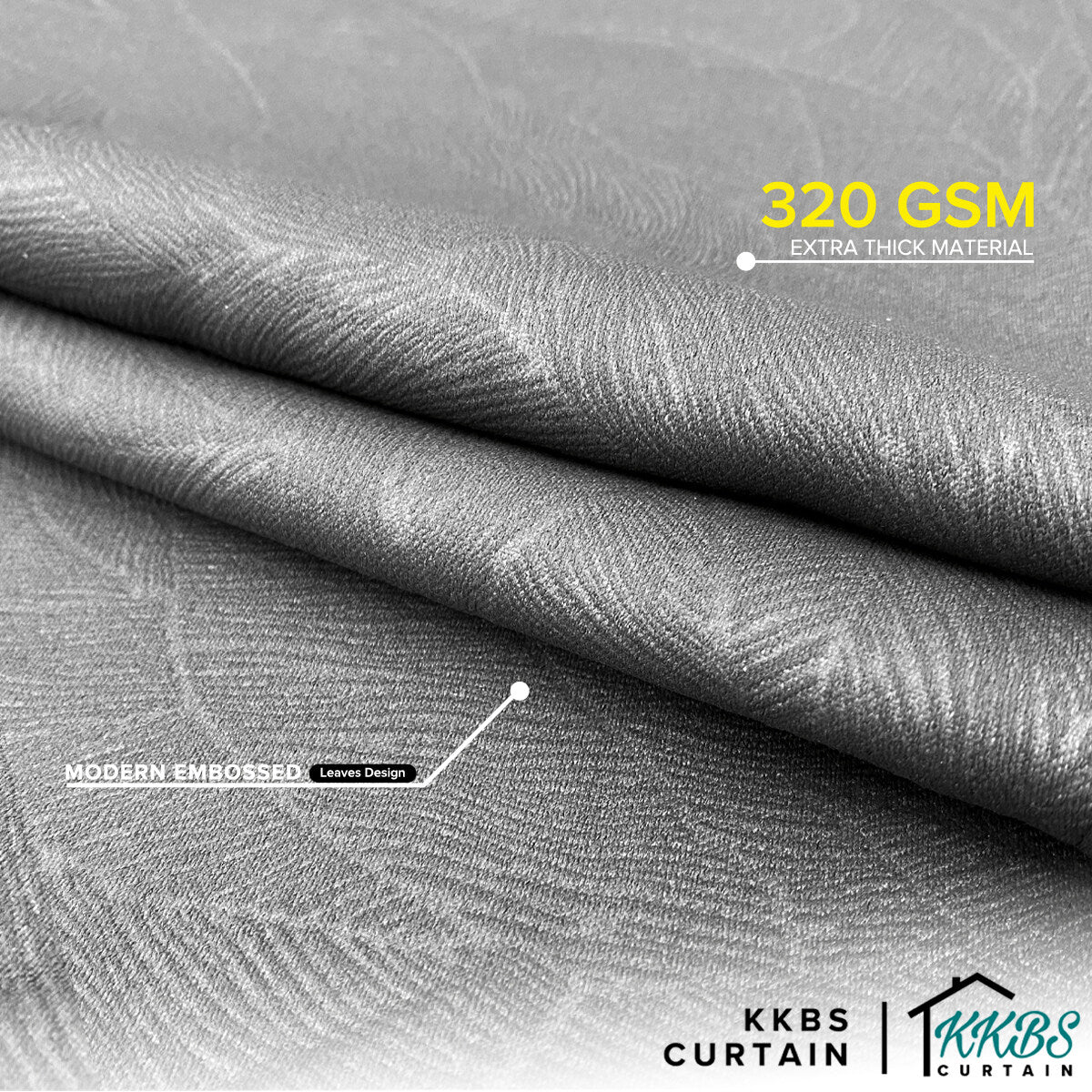 Fiora 98-99.9% Langsir Blackout Siap Jahit Lebar Standard