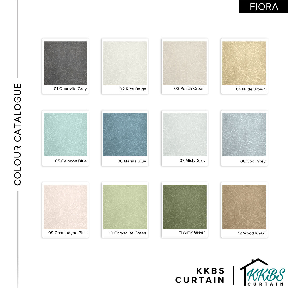 Fiora 98-99.9% Langsir Blackout Siap Jahit Lebar Standard