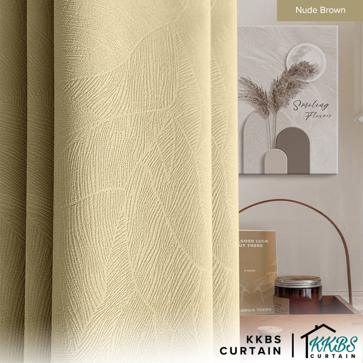 Fiora 98-99.9% Langsir Blackout Siap Jahit Lebar Standard