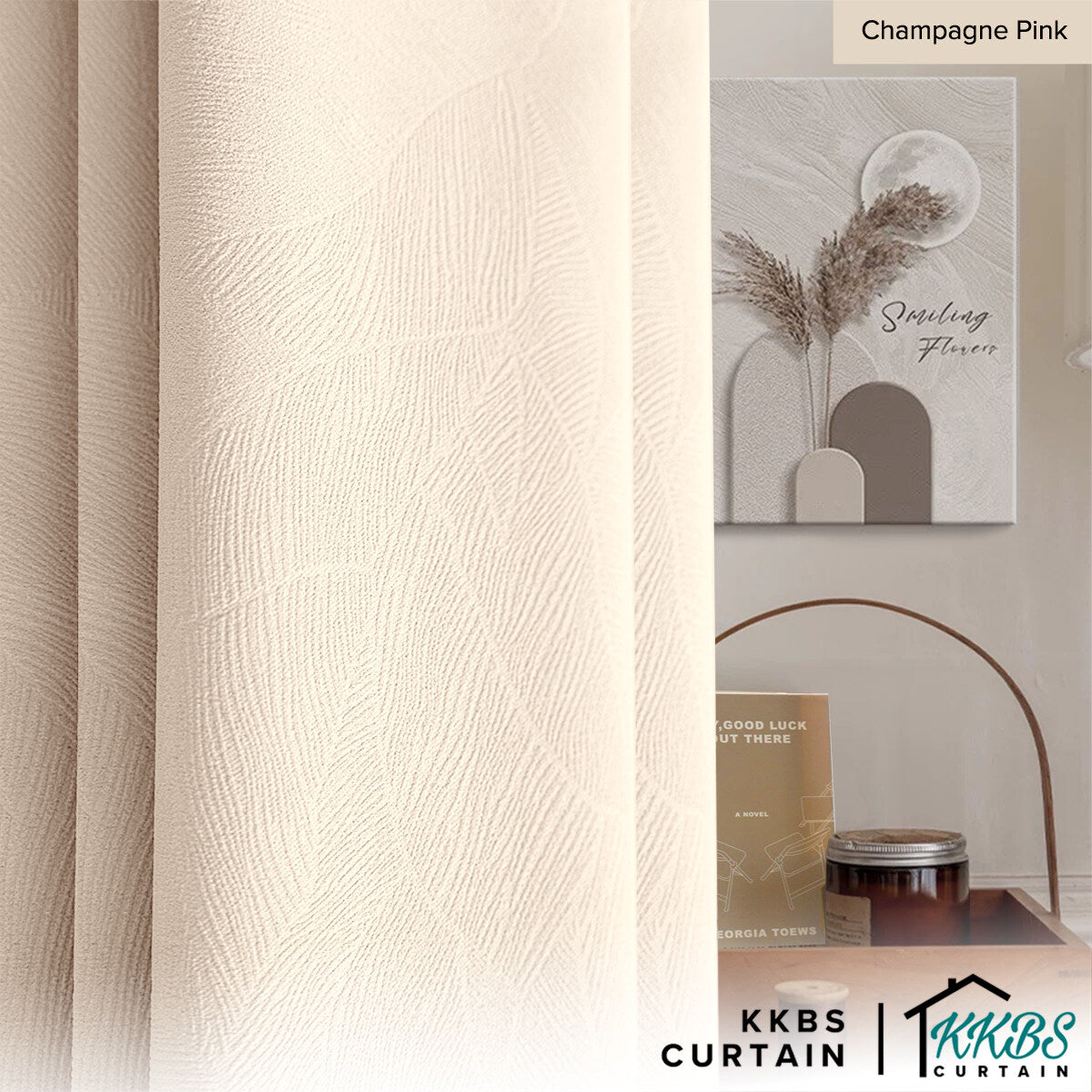 Fiora 98-99.9% Langsir Blackout Siap Jahit Lebar Standard