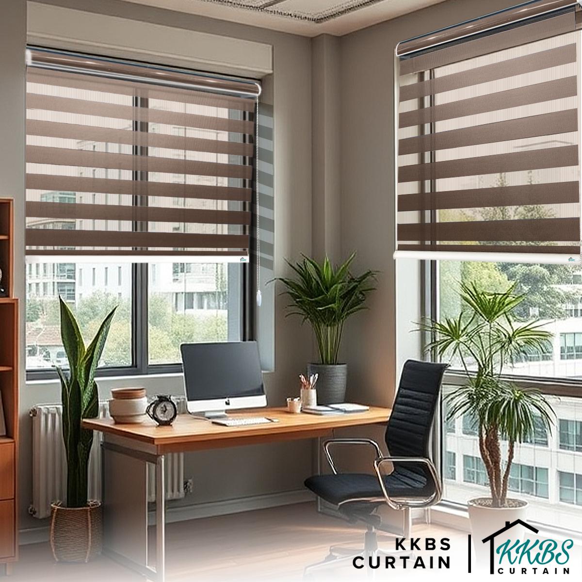 Maximo Semi Blackout Zebra Blinds Custom Made
