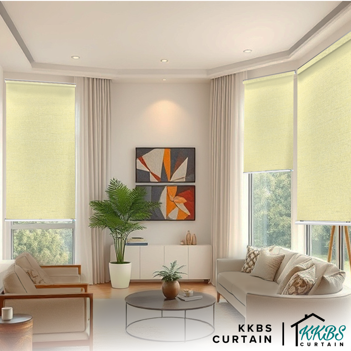 Callisto 100% Tirai Roller Blackout Dibuat Tersuai