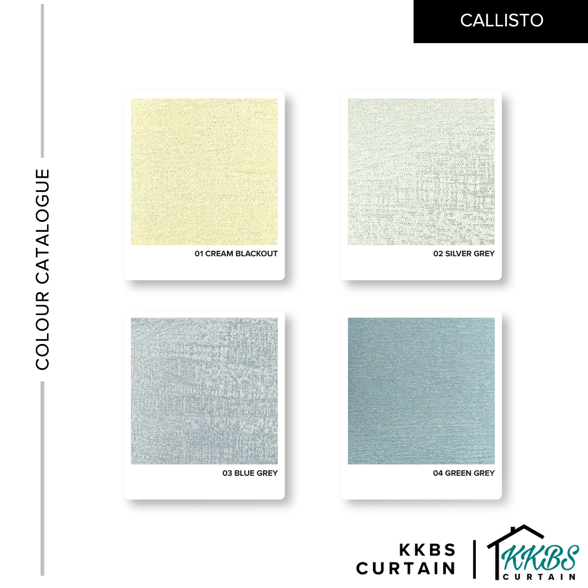 Callisto 100% Tirai Roller Blackout Dibuat Tersuai