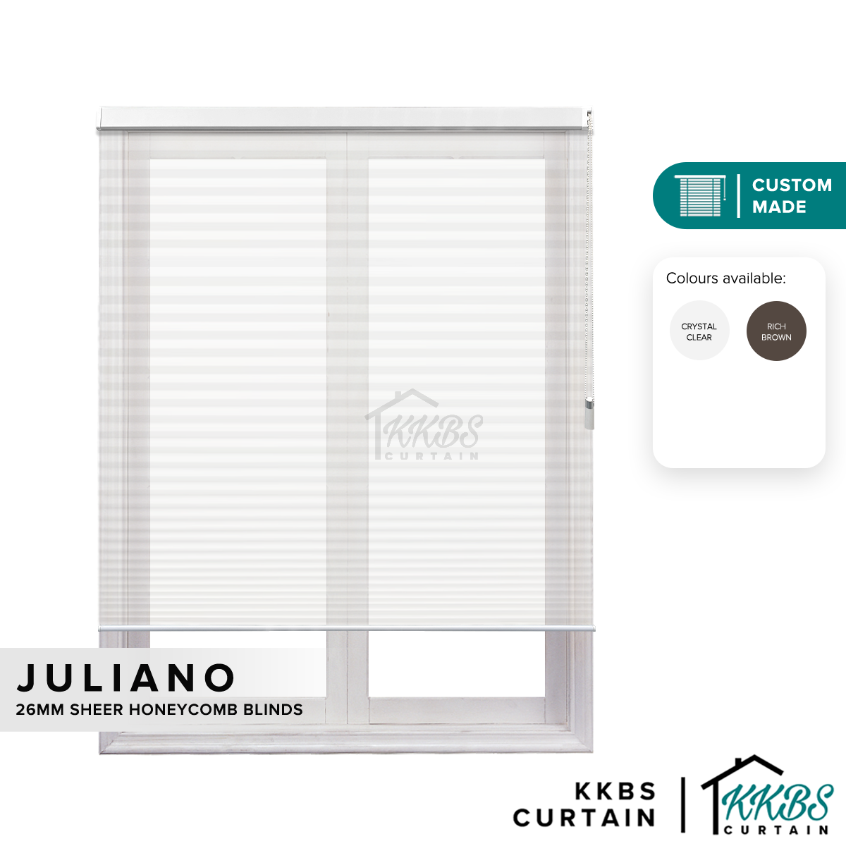 Tirai Sarang Lebah Tipis Juliano 26mm Dibuat Tersuai