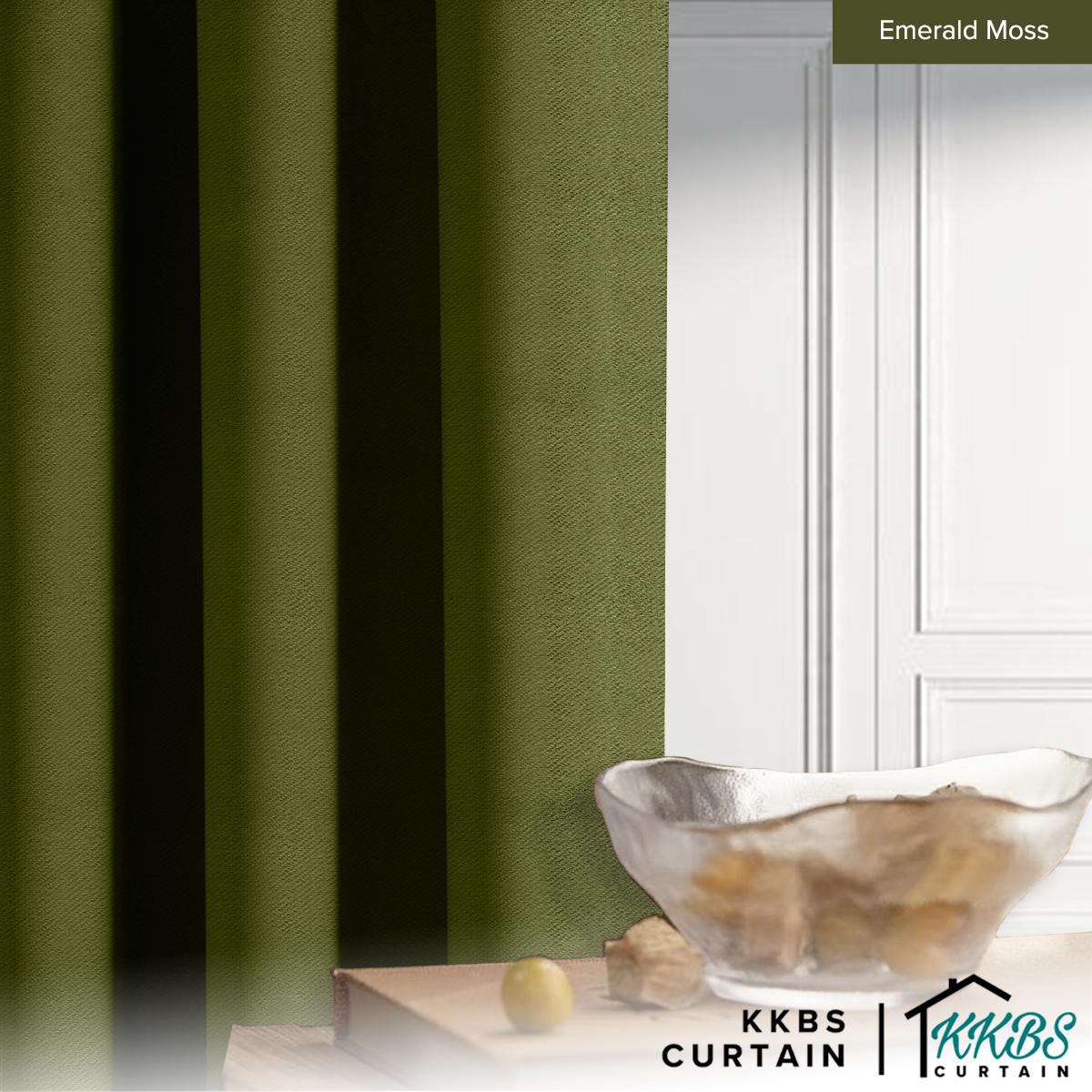 Melina 90-98% Blackout Curtain Sedia Ada Cangkuk & Eyelet - Lebar Tambahan