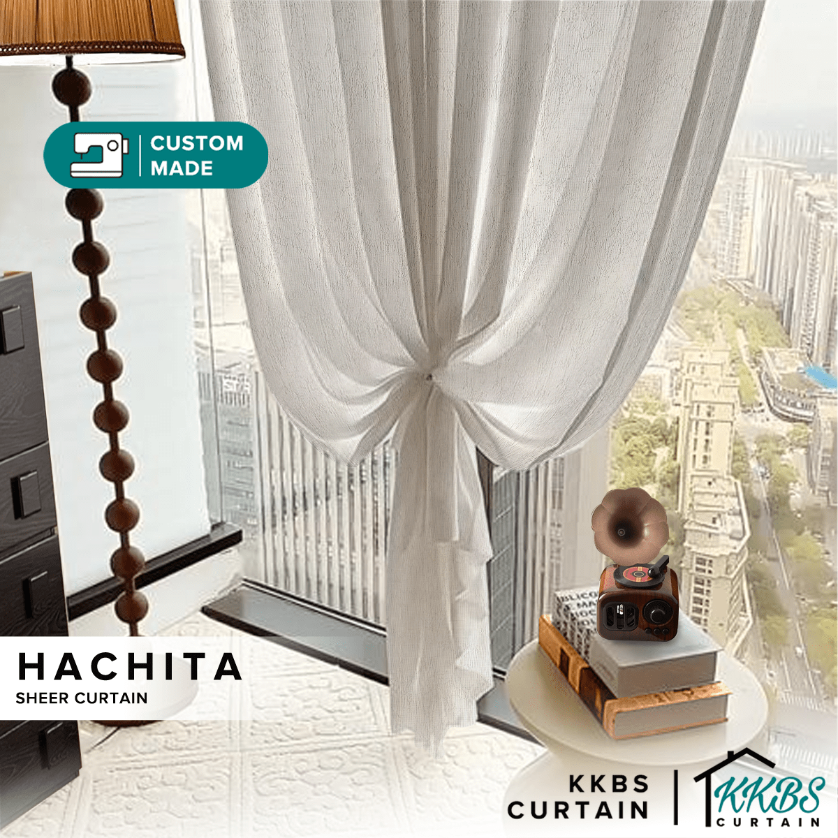 Tirai Tipis Hachita Dibuat Tempahan