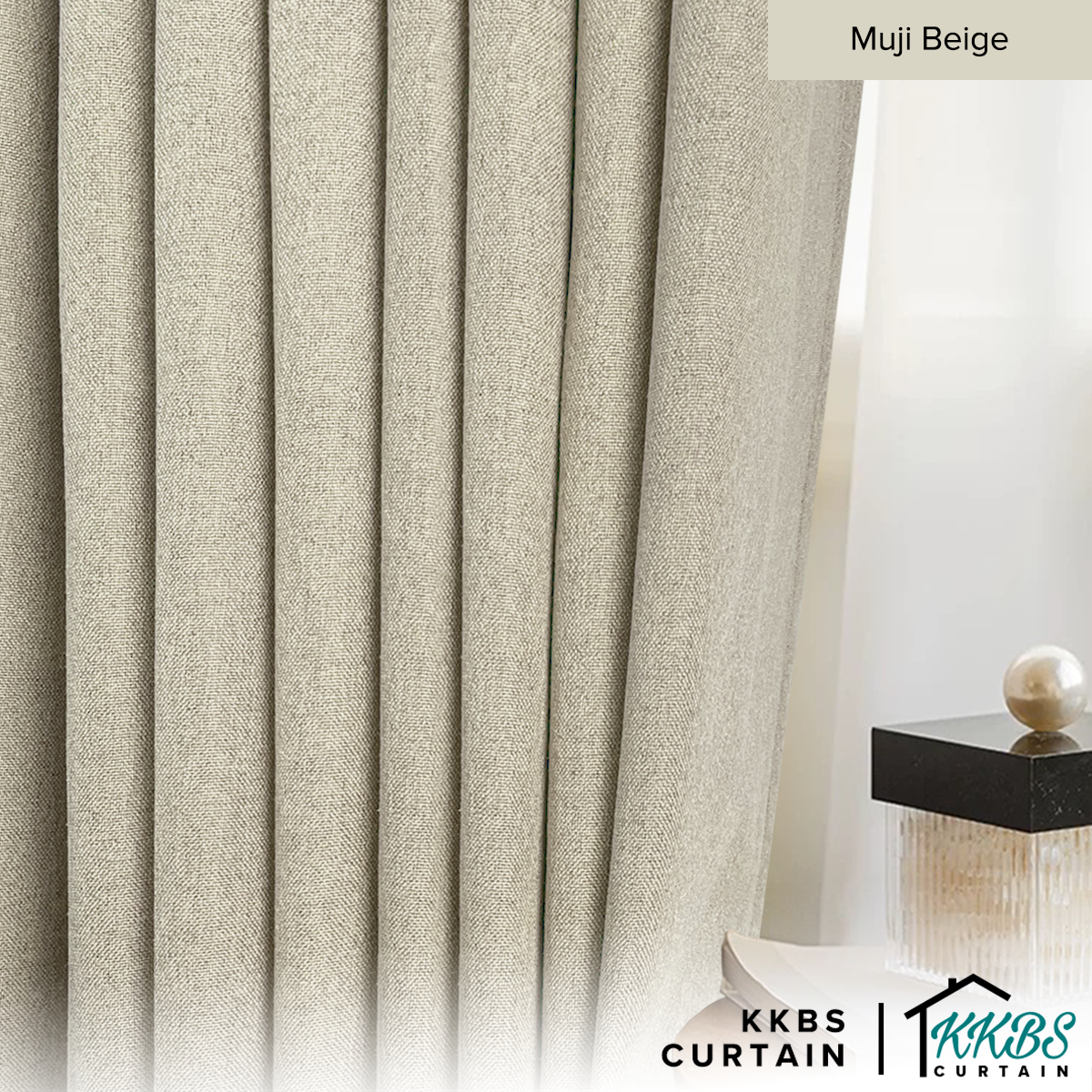 Mizuka Langsir 100% Blackout Siap Jahit Lebar Standard