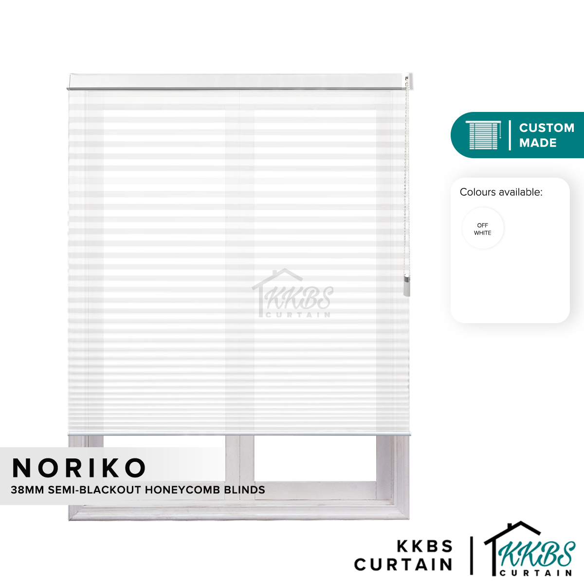 Noriko 38mm Separa Blackout Honeycomb Blinds Custom Made