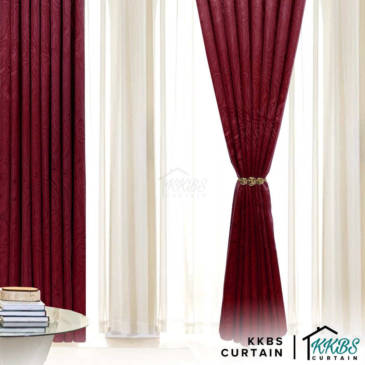 Neluna Semi Blackout Curtain Ready Made Standard Width
