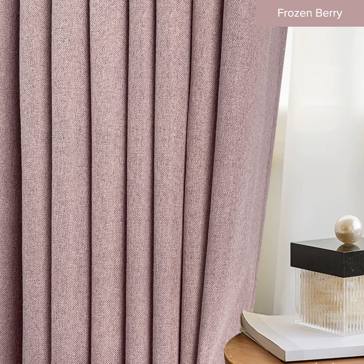 Mizuka 100% Blackout Curtain Ready Made - Standard Width