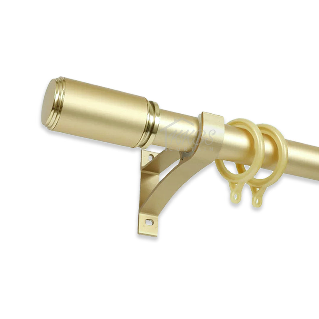 Morandy Curtain Rod End Cap Matte Light Gold Colour