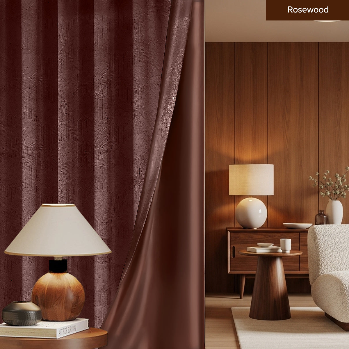 Miranda 90-98% Blackout Curtain Ready Made - Extra Width