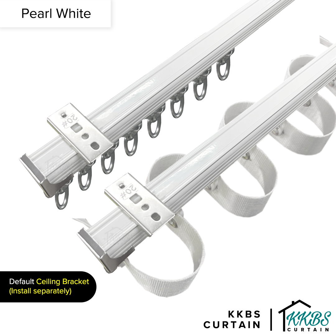 Verody Heavy Duty S Lipat / French Pleat Track Double Set Lengkap