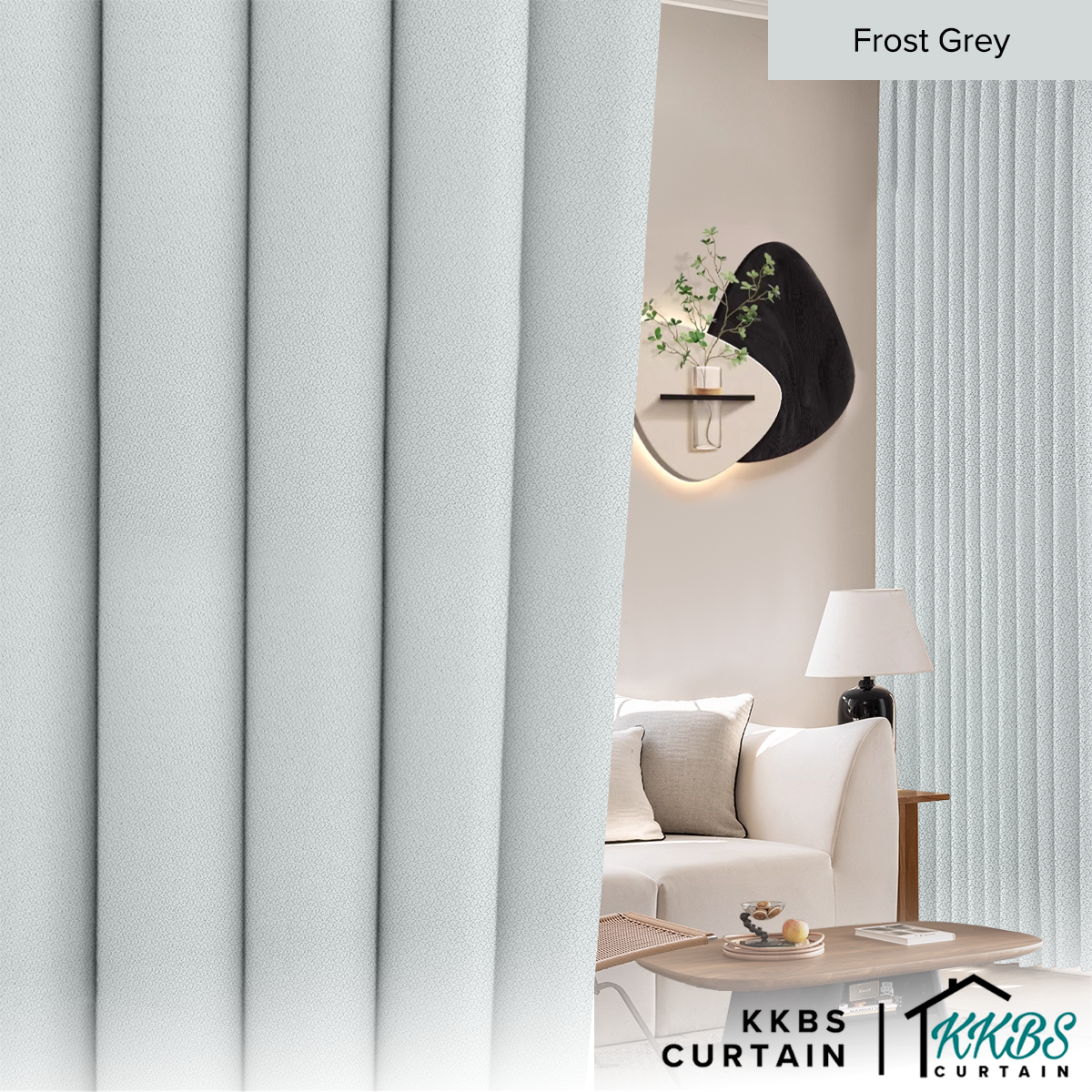 Morina 85-95% Tirai Blackout Sedia Dibuat Lebar Standard