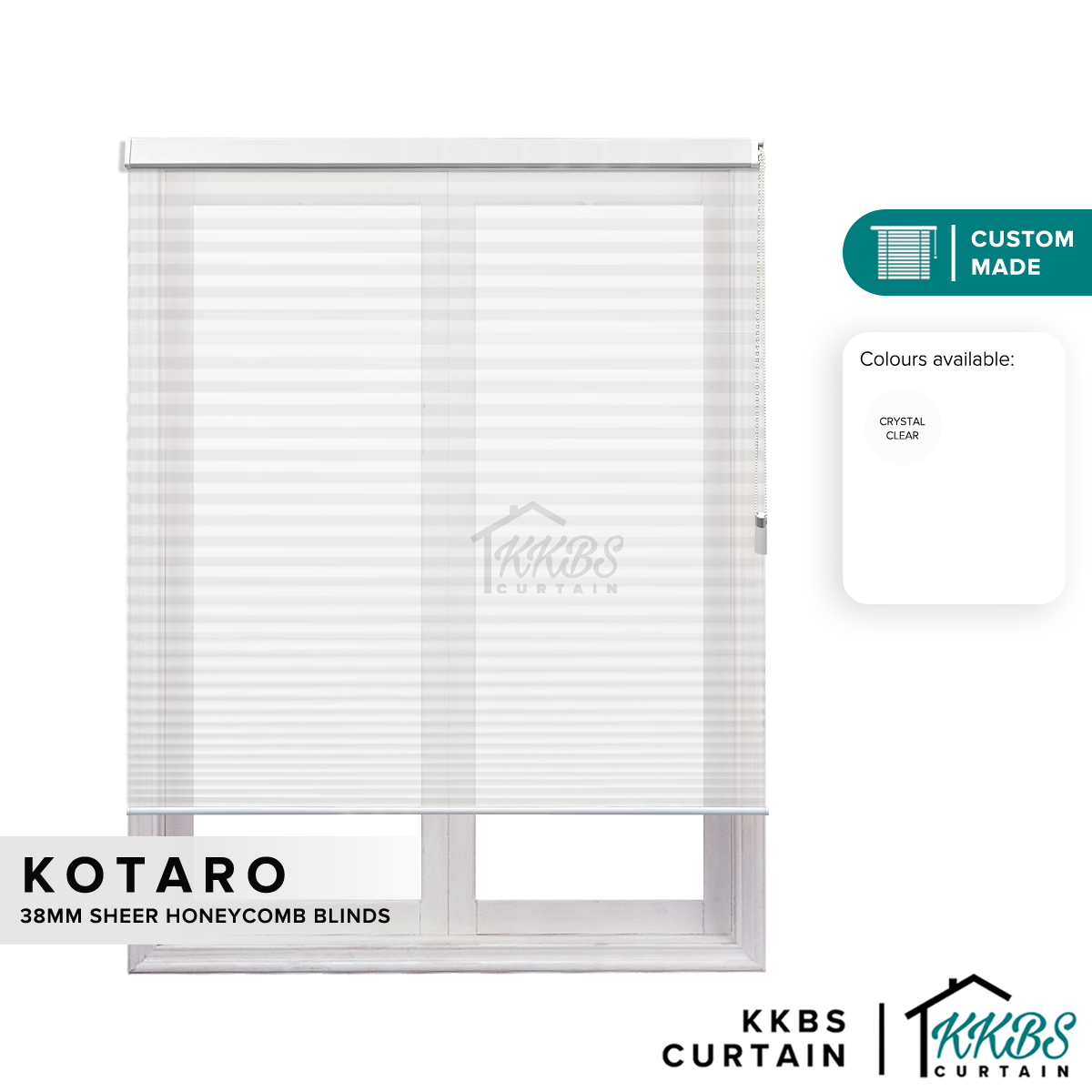 Tirai Sarang Lebah Tipis Kotaro 38mm Dibuat Tersuai