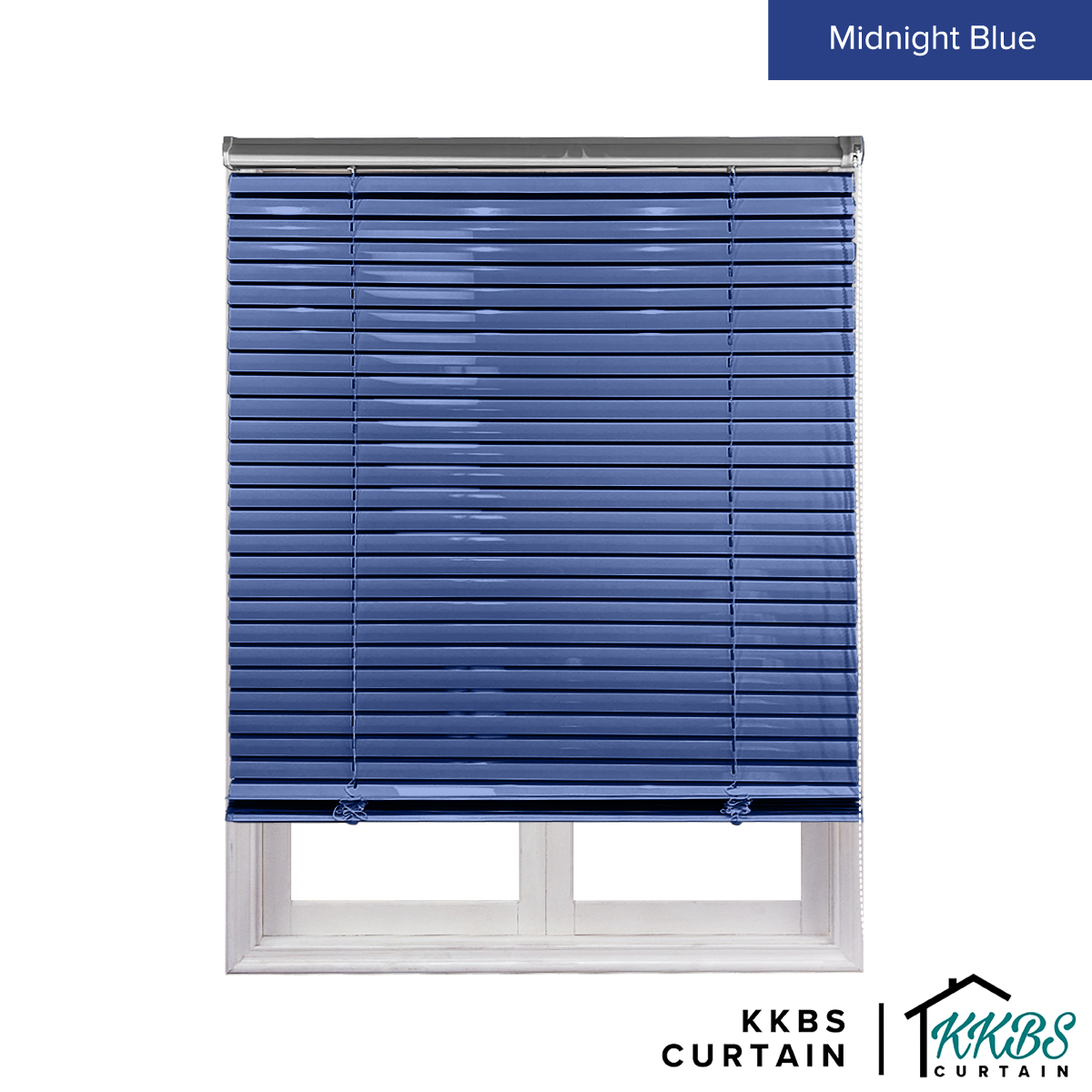 Tirai Venetian Sumiko 25mm Dibuat Disesuaikan